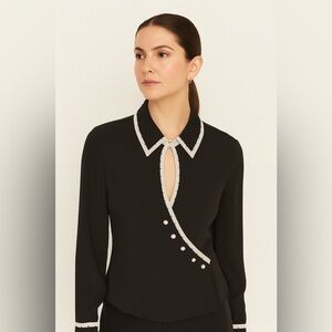 Escada Black and White Women's Top